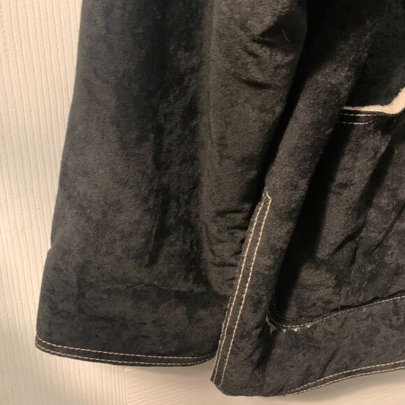 Cop Copine Women's Faux Suede Shearling Lined Jacket Size 1 S M Black France - Picture 6 of 12